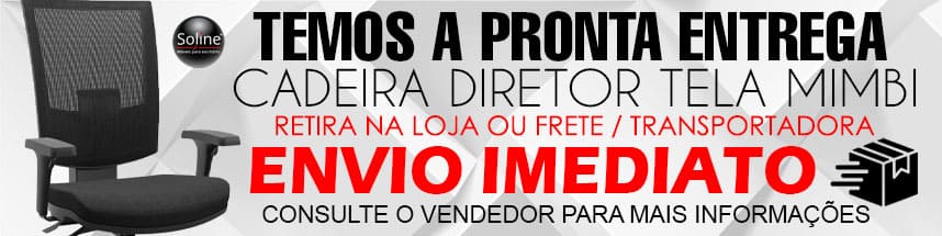 Cadeira Diretor com encosto em tela Mimbi PRONTA ENTREGA